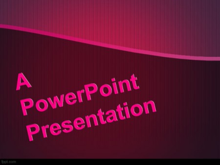 Sebuah presentasi PowerPoint