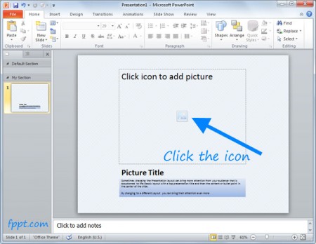 Как добавить изображение в PowerPoint слайд
