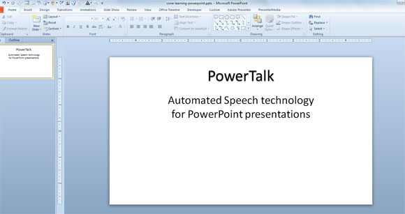 PowerPoint中powertalk插件