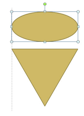 在PowerPoint中绘制三维圆锥