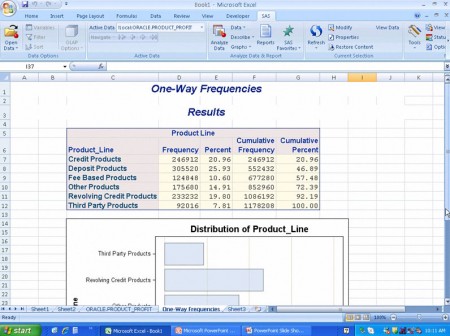 SAS Business Analytics și Excel
