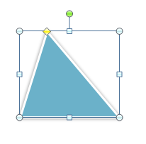 forma de triângulo