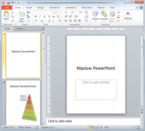 Как сделать вертикальный слайд в powerpoint