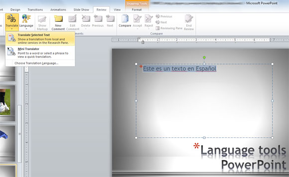 วิธีการแปล PowerPoint แม่แบบและการนำเสนอ