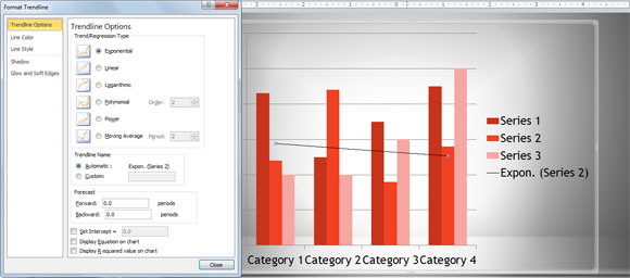 Comment combiner différents types de graphique dans PowerPoint 2010