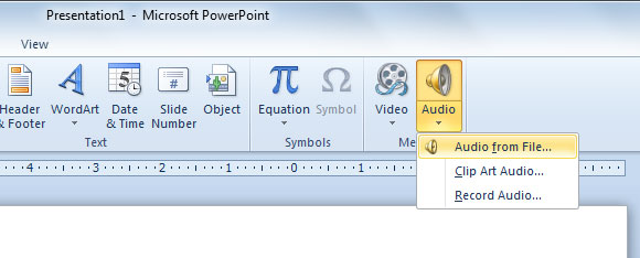 Как убрать значок звука в презентации powerpoint