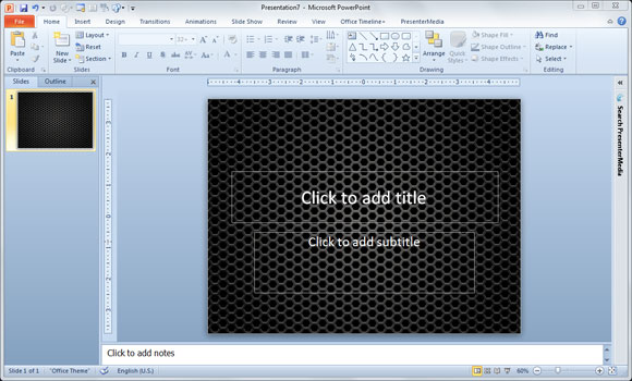 Powerpoint Arka Plan Icin Metal Doku