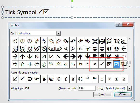 how to search for symbols in powerpoint for mac