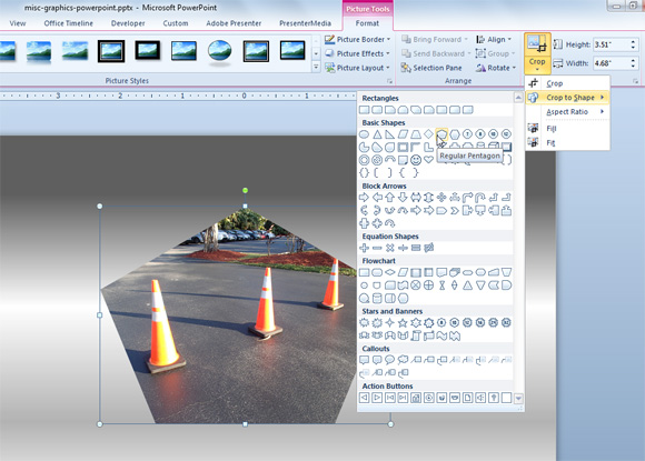 Как обрезать картинку в powerpoint 2010