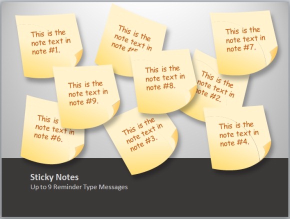 Animasi Sticky Notes Template Toolkit Untuk Powerpoint 4968