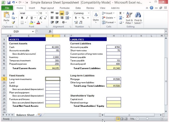 excel-tutorial-how-to-make-a-balance-sheet-youtube