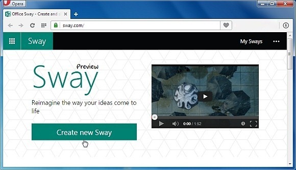 Sway презентация онлайн