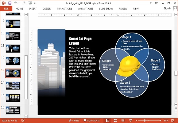 Stadt Powerpoint Vorlage