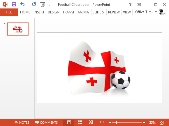 العلم الجورجي مع المرسومة كرة القدم