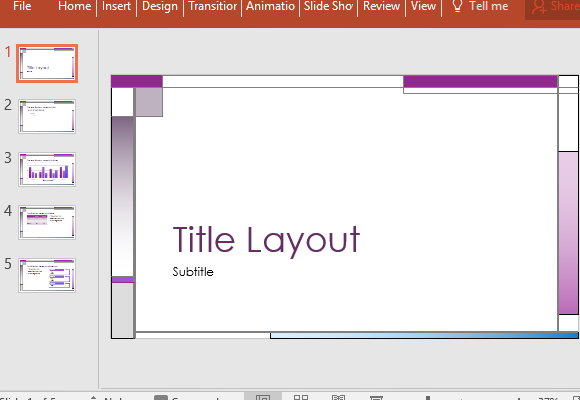 Plantilla de PowerPoint Resumen: verticales y horizontales Líneas