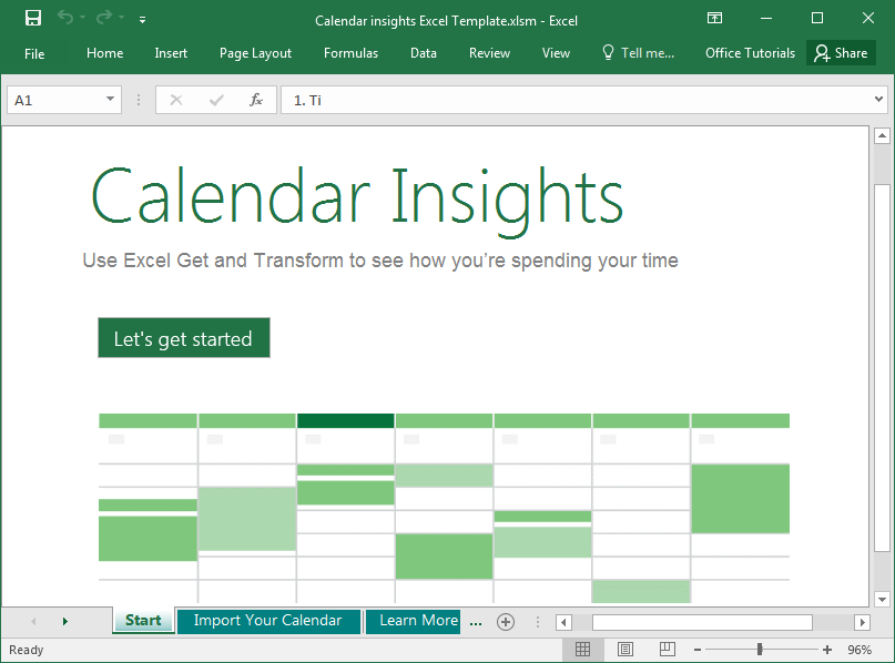 Kalender Wawasan Excel Template