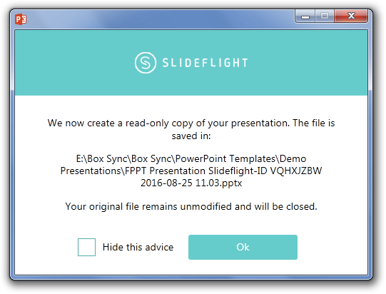 Share slide dengan SlideFlight