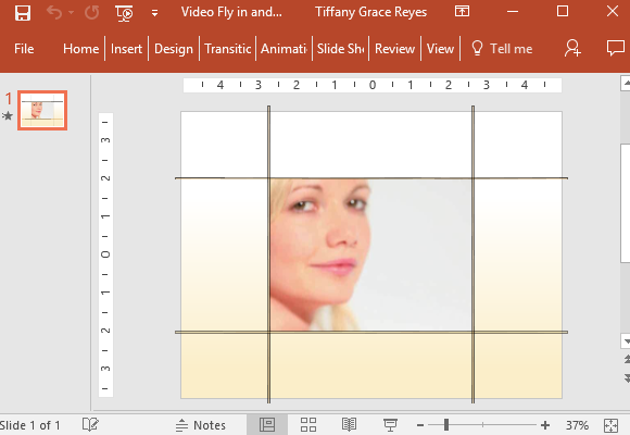 Video Fly In & Out Box Effetto PowerPoint Template