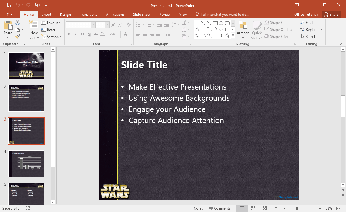 星战-的PowerPoint模板