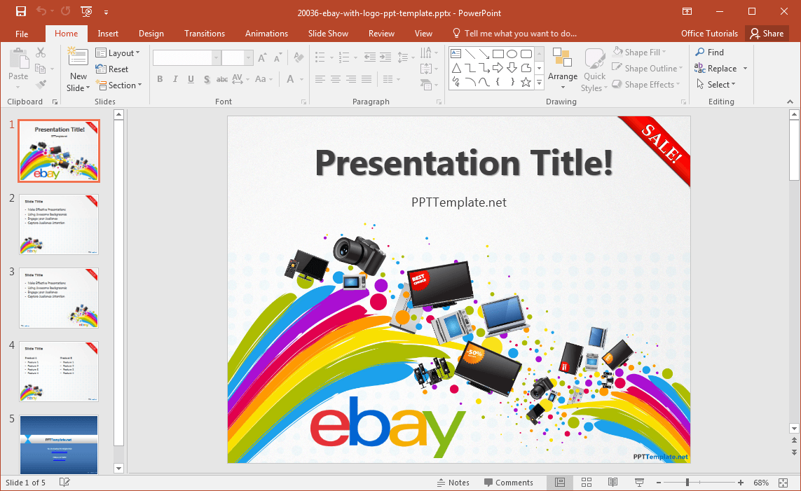 bebas ebay-powerpoint-template