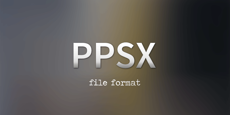 formato de archivo PPSX