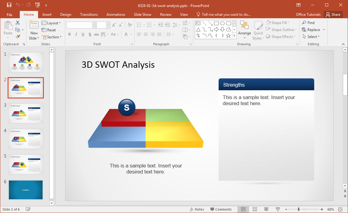 analisi SWOT-modello-per-powerpoint