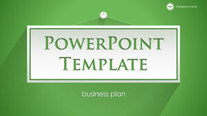 Modelos de PowerPoint de Negócios Verdes Planos