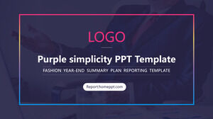 Purple Business PowerPoint Templates