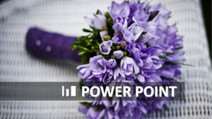 Фиолетовый и элегантный шаблон PowerPoint