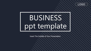 Schwarze minimalistische PowerPoint-Vorlagen für Unternehmen