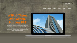 Business-PowerPoint-Vorlagen im WEB-UI-Stil
