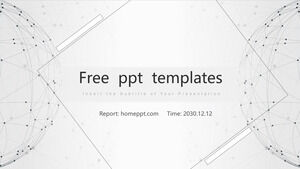 Gray dotted planet PowerPoint Templates