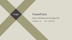 PowerPoint de marketing și plan strategic de brand