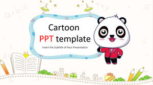 Modelos de PowerPoint de panda de desenho animado