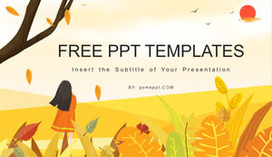Modelos de PPT gratuitos de estilo de ilustração