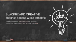 Modèles PowerPoint de dessin à la main créative Blackboard