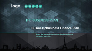 Modelos de PowerPoint de Plano de Finanças Empresariais