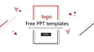 Black Red Triangle PowerPoint Templates