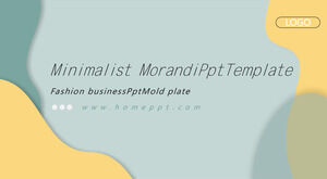 Сопоставление цветов Morandi с бизнес-шаблонами ppt