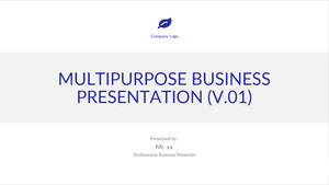 Modelos de PowerPoint de negócios europeus e americanos minimalistas