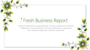 Fresh Business Report PowerPoint template