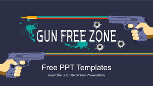 เทมเพลต PowerPoint สำหรับ Gun Free Zone