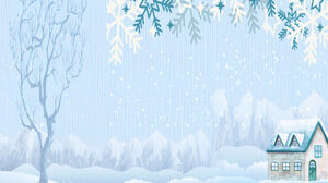 Immagini di sfondo di powerpoint di neve di foresta