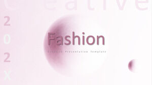 简单粉色时尚美容化妆品行业工作报告PPT模板