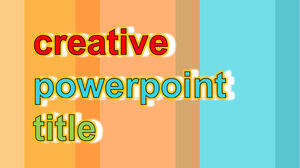 條紋顏色標題PowerPoint模板