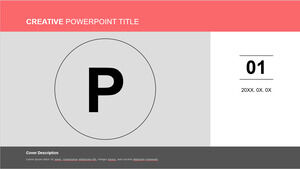 Modelos de letras grandes do PowerPoint