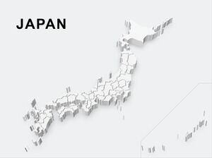 3B-Japonya Haritası-PowerPoint-Şablonları