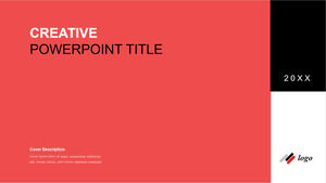 最小四邊形簡單 PowerPoint 模板