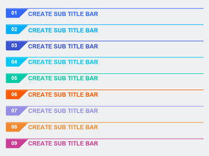 Slide-Sub-Title-Bar-Plantillas de PowerPoint