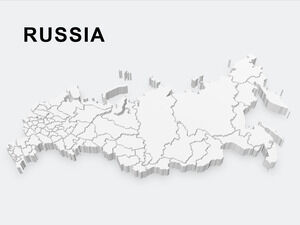 3D-러시아-지도-파워포인트-템플릿